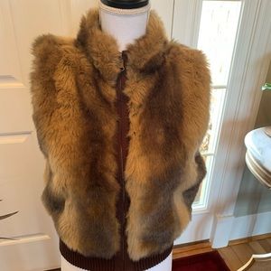 Ladies faux fur vest